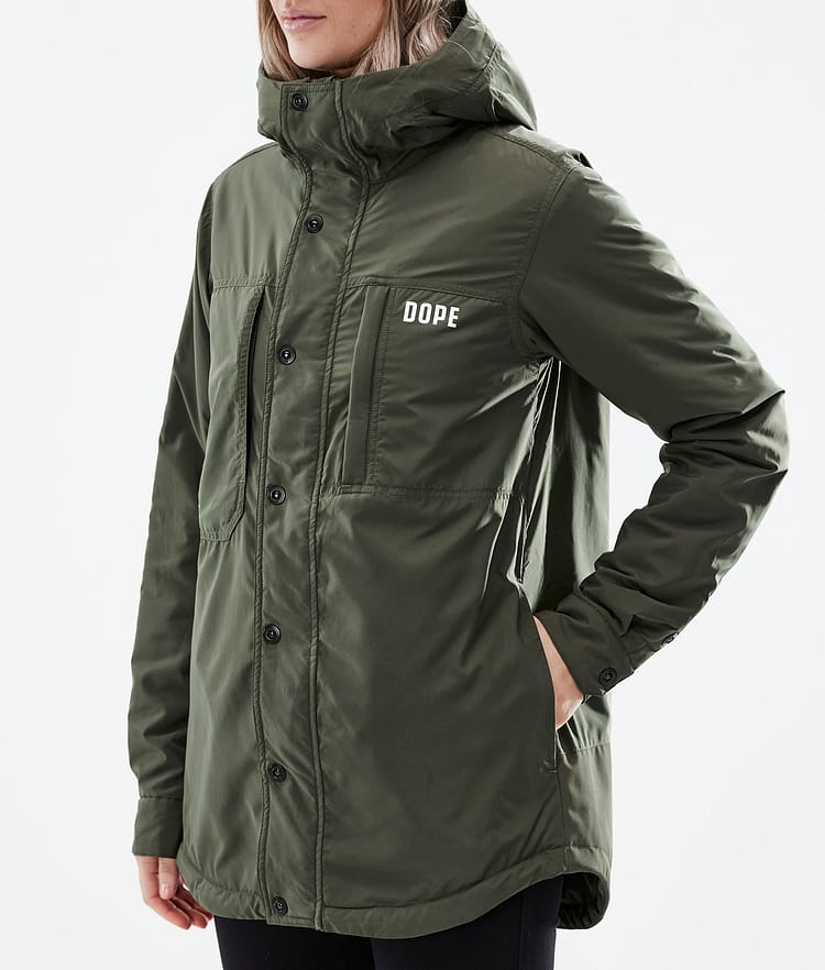 Dope Insulated W Mellomlags jakke Outdoor Dame Olive Green, Image 7 of 10