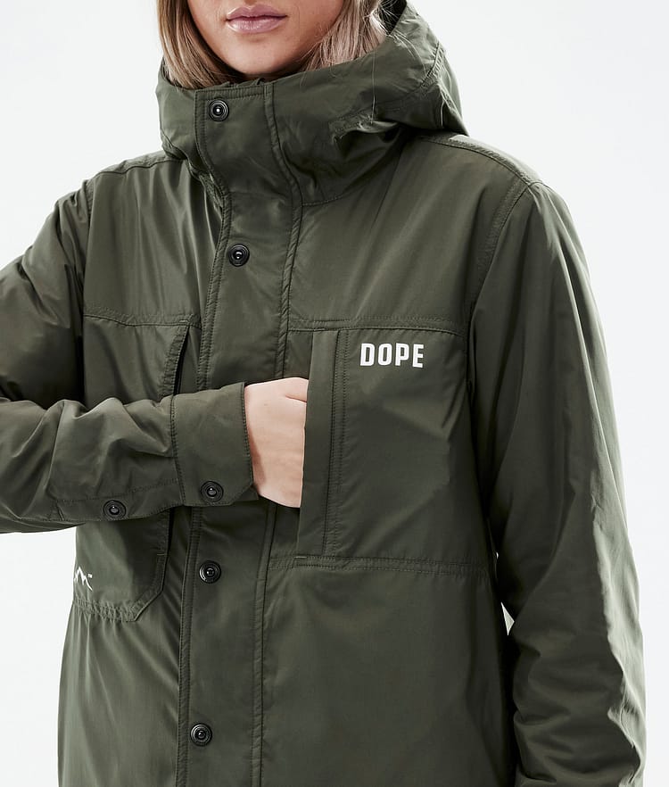 Dope Insulated W Mellomlags jakke Outdoor Dame Olive Green, Image 8 of 10