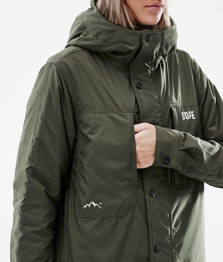 Dope Insulated W Mellomlags jakke Outdoor Dame Olive Green, Image 9 of 10