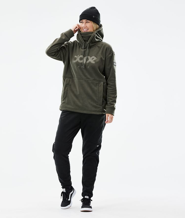 Dope Cozy II W 21 Fleecegenser Dame Olive Green, Image 4 of 6