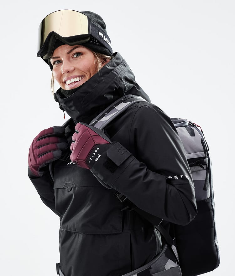 Montec Kilo 21 Skihansker Burgundy, Image 6 of 6