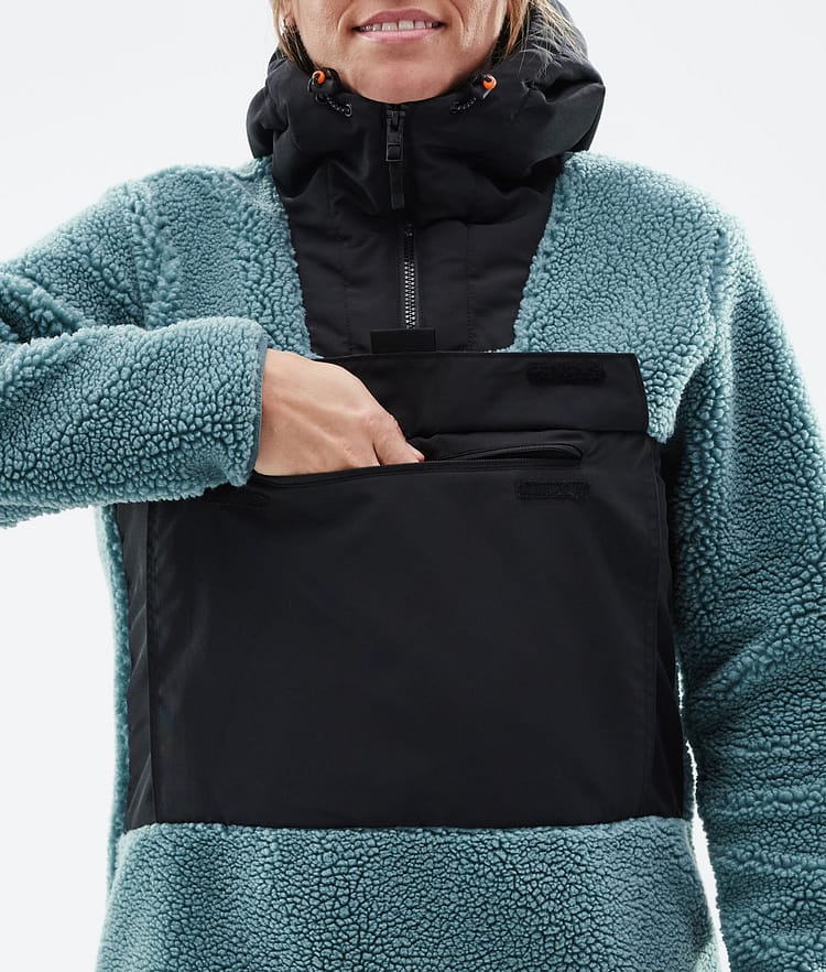 Montec Lima W 21 Fleecegenser Dame Atlantic/Black, Image 10 of 10