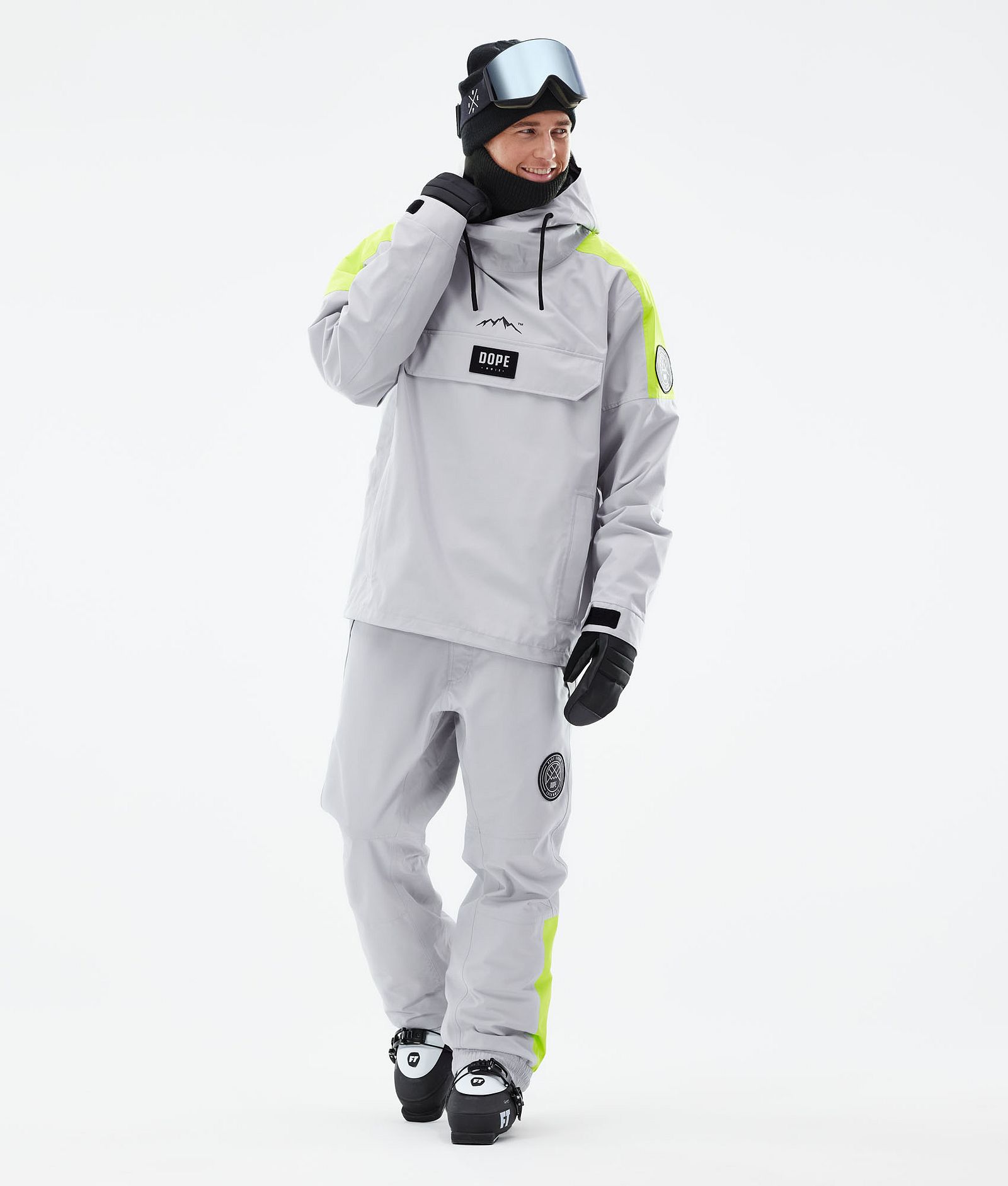 Dope Blizzard LE Skijakke Herre Limited Edition Stripe Light Grey, Bilde 4 av 10