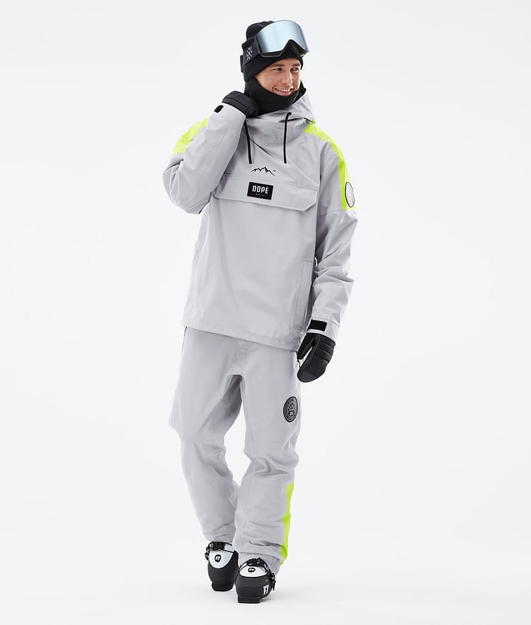 Dope Blizzard LE Skijakke Herre Limited Edition Stripe Light Grey, Bilde 4 av 10