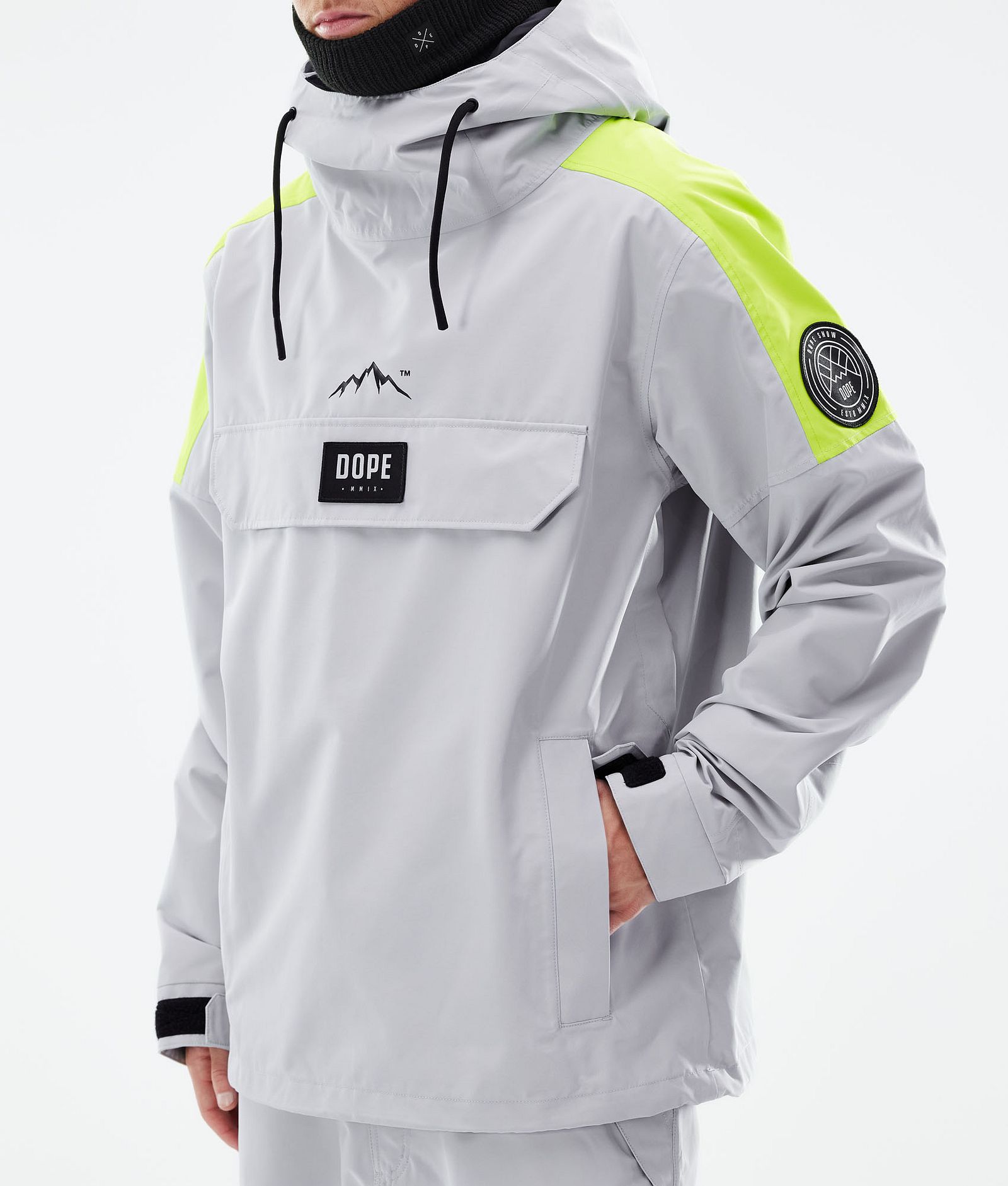 Dope Blizzard LE Skijakke Herre Limited Edition Stripe Light Grey, Bilde 9 av 10
