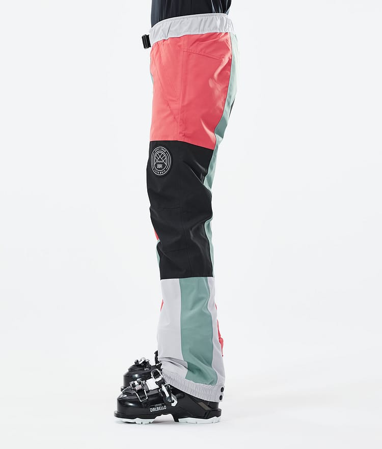 Dope Blizzard LE W Skibukse Dame Limited Edition Patchwork Coral, Image 2 of 4