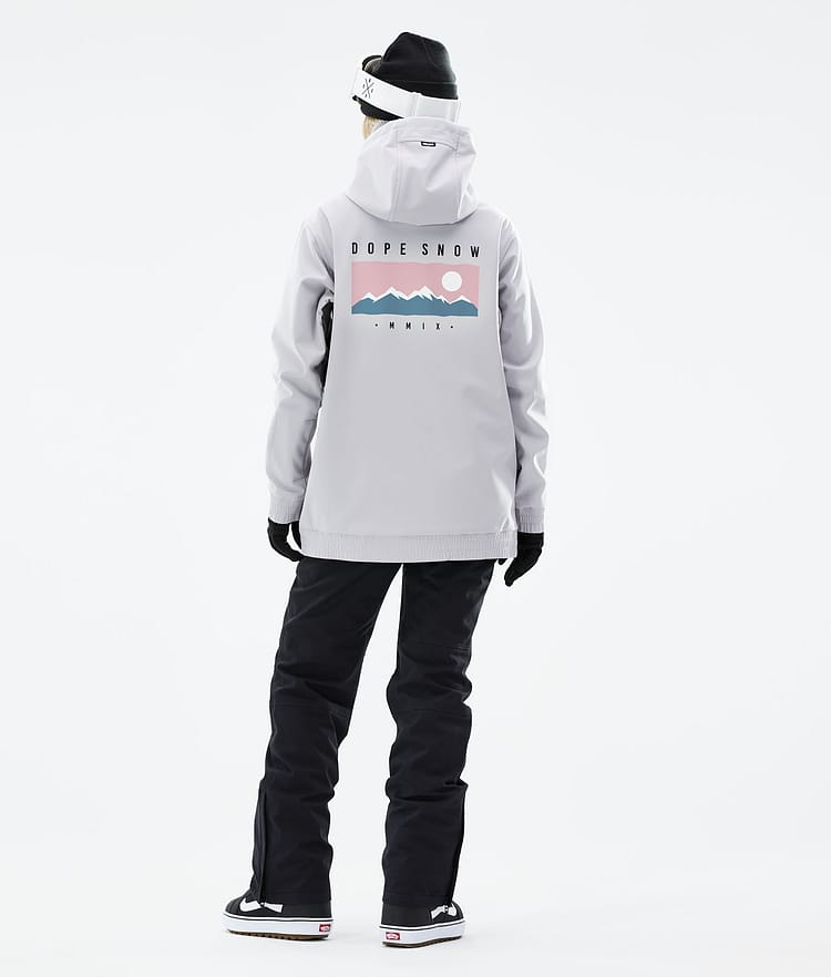 Dope Yeti W 21 Snowboardjakke Dame Range Light Grey, Image 5 of 8