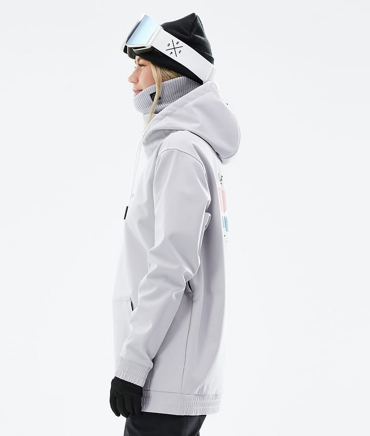 Dope Yeti W 21 Snowboardjakke Dame Range Light Grey, Image 7 of 8