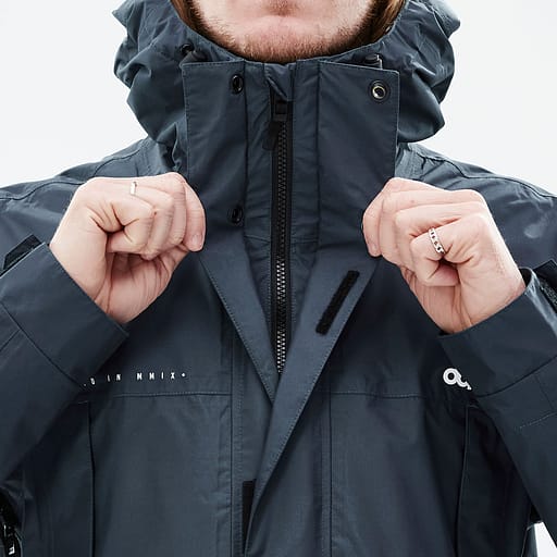 Glidelås foran med doble klaffer Hovedproduktdetaljbilde,