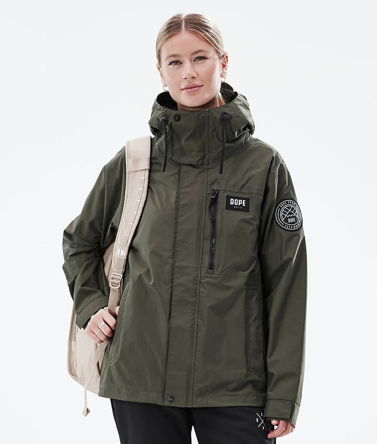 Dope Blizzard Light W Full Zip Turjakke Dame Olive Green, Bilde 1 av 10