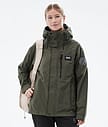 Dope Blizzard Light W Full Zip Turjakke Dame Olive Green
