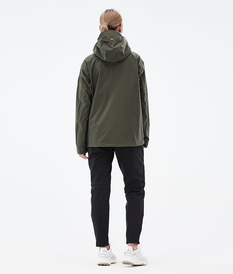 Dope Blizzard Light W Full Zip Turjakke Dame Olive Green, Bilde 4 av 10