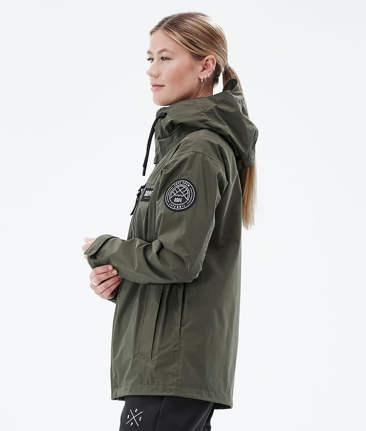 Dope Blizzard Light W Full Zip Turjakke Dame Olive Green, Bilde 6 av 10