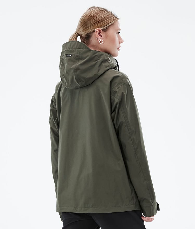 Dope Blizzard Light W Full Zip Turjakke Dame Olive Green, Bilde 7 av 10