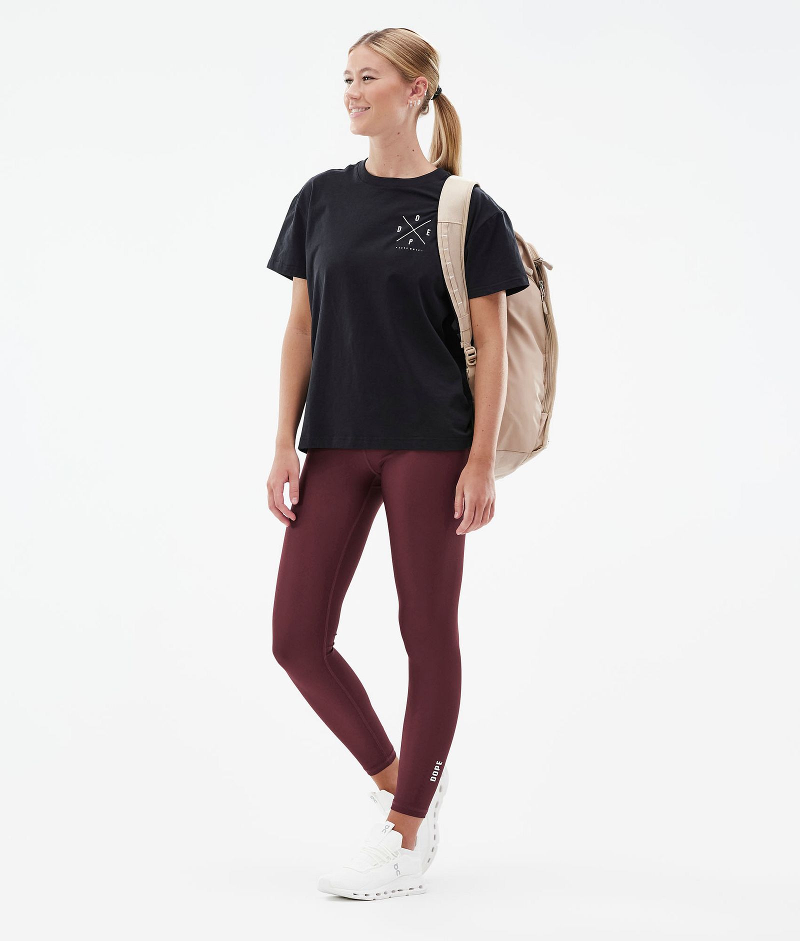 Dope Lofty Leggings Dame Burgundy, Bilde 3 av 7