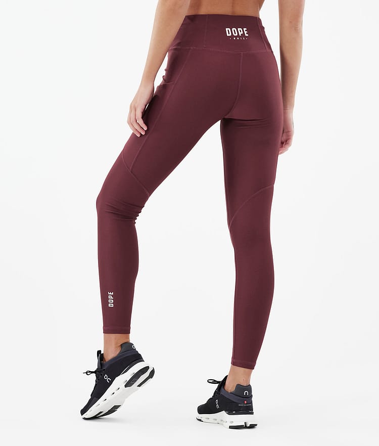 Dope Lofty Tech Leggings Dame Burgundy, Bilde 2 av 8