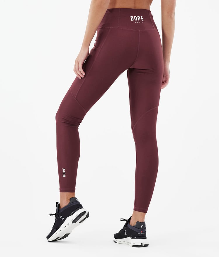 Dope Lofty Tech Leggings Dame Burgundy