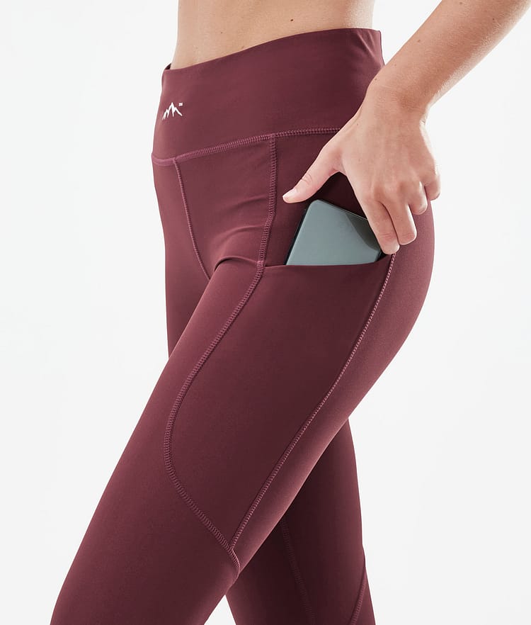 Dope Lofty Tech Leggings Dame Burgundy, Bilde 5 av 8