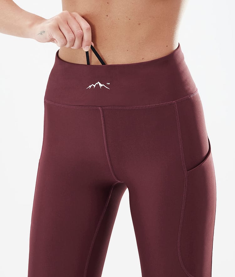 Dope Lofty Tech Leggings Dame Burgundy, Bilde 6 av 8