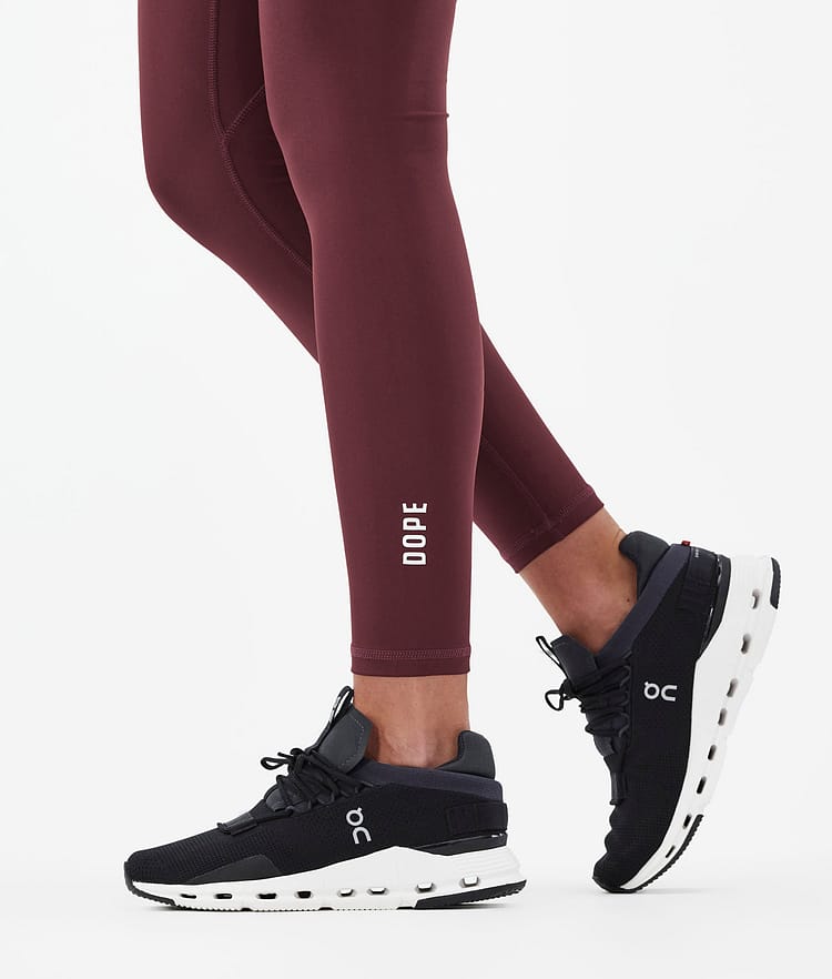 Dope Lofty Tech Leggings Dame Burgundy, Bilde 8 av 8