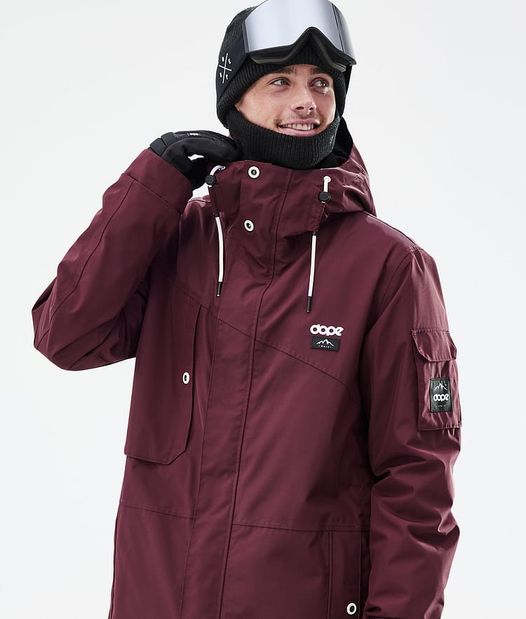 Dope Adept Snowboardjakke Herre Burgundy Renewed