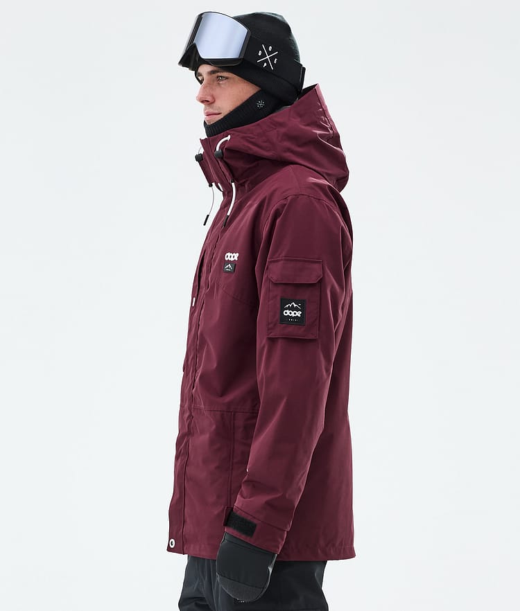 Dope Adept Snowboardjakke Herre Burgundy, Bilde 5 av 9