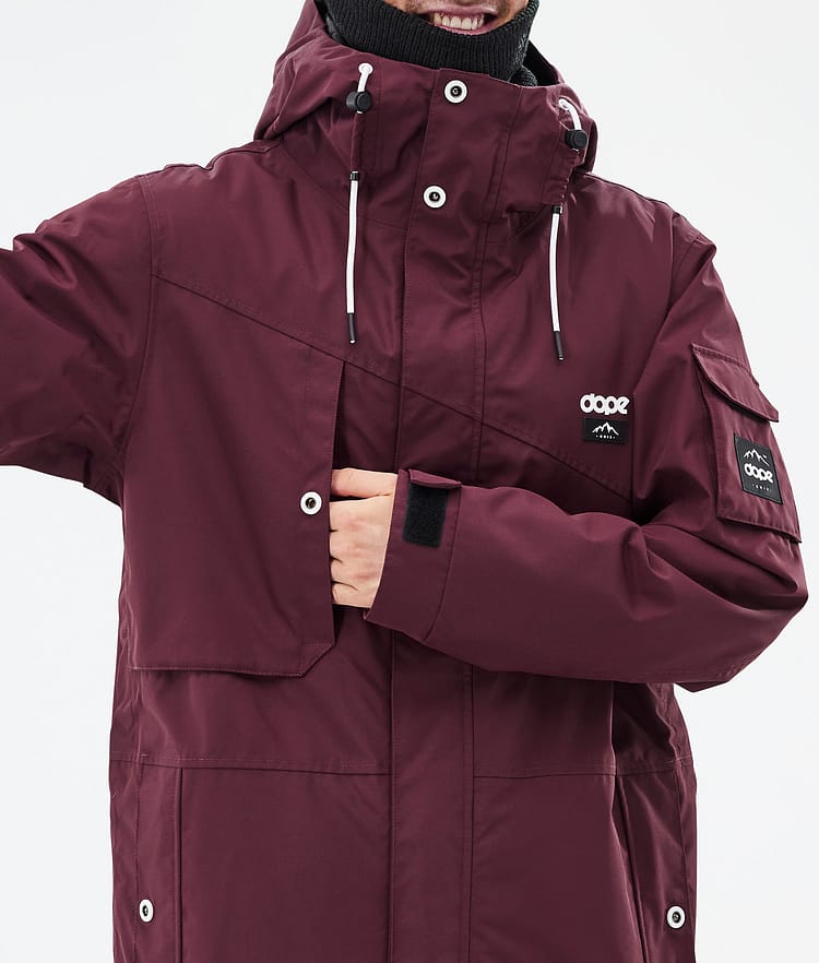 Dope Adept Snowboardjakke Herre Burgundy Renewed