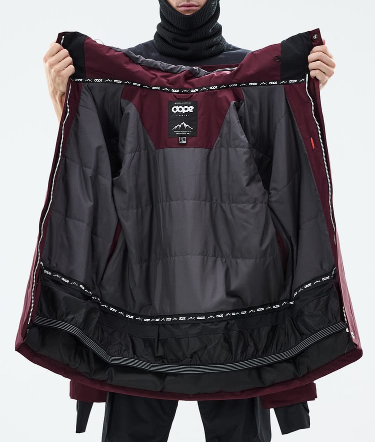 Dope Adept Snowboardjakke Herre Burgundy, Bilde 9 av 9