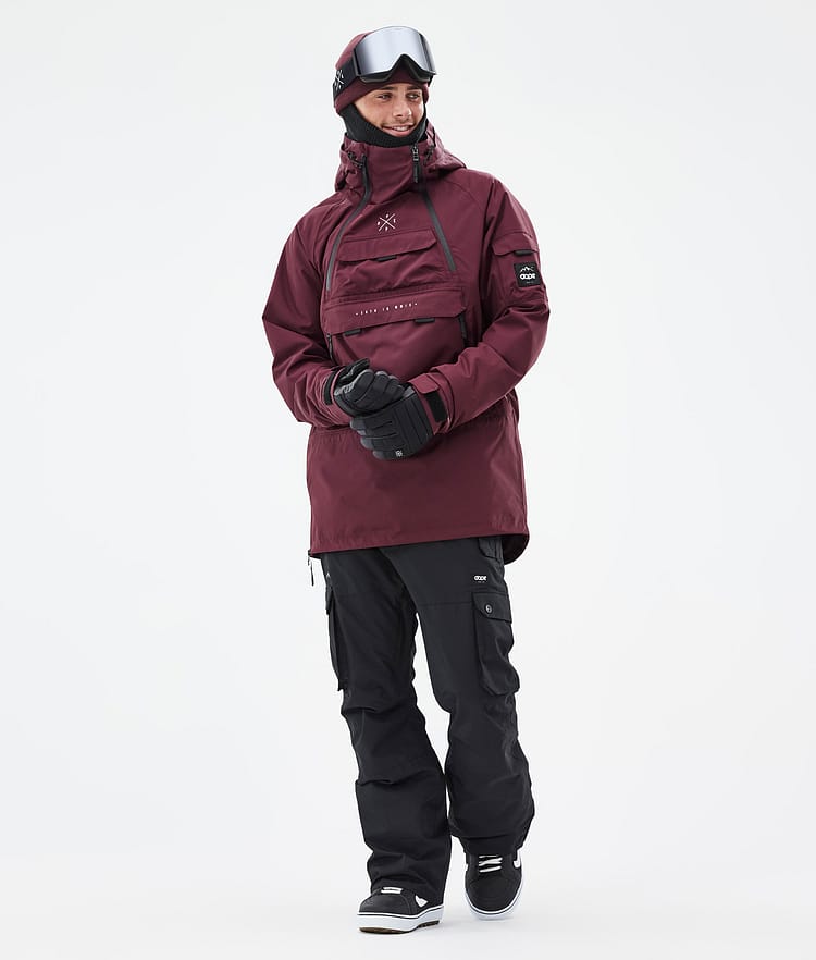 Dope Akin Snowboardjakke Herre Burgundy, Bilde 3 av 9