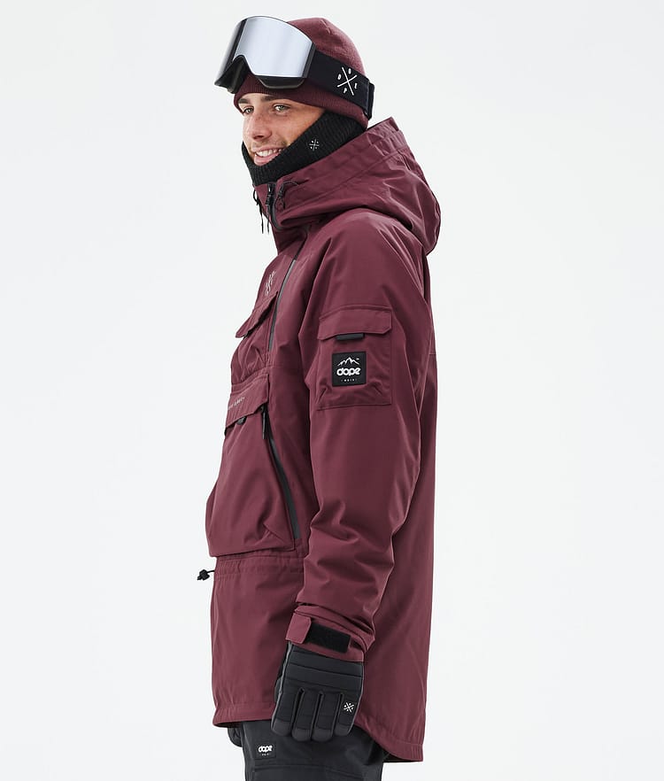 Dope Akin Snowboardjakke Herre Burgundy Renewed