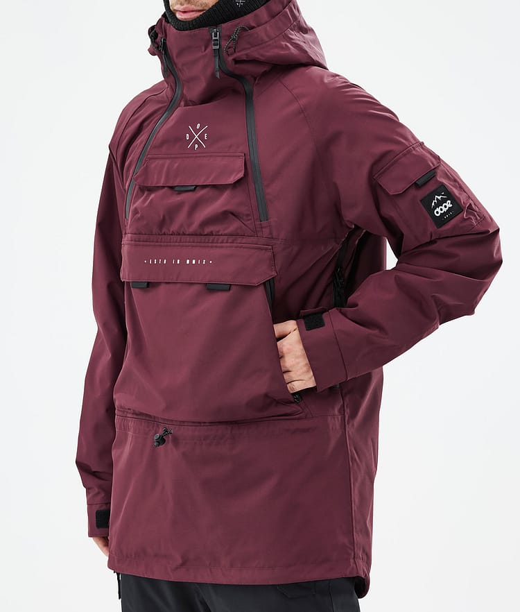 Dope Akin Snowboardjakke Herre Burgundy Renewed