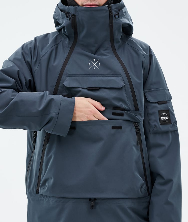 Dope Akin Snowboardjakke Herre Metal Blue, Bilde 8 av 9
