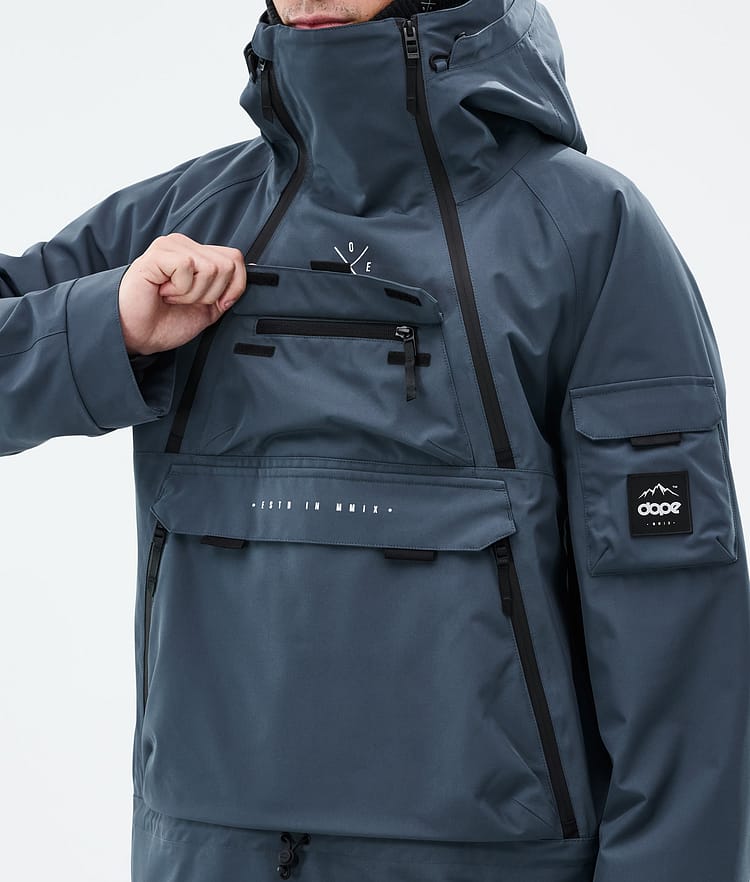 Dope Akin Snowboardjakke Herre Metal Blue, Bilde 9 av 9