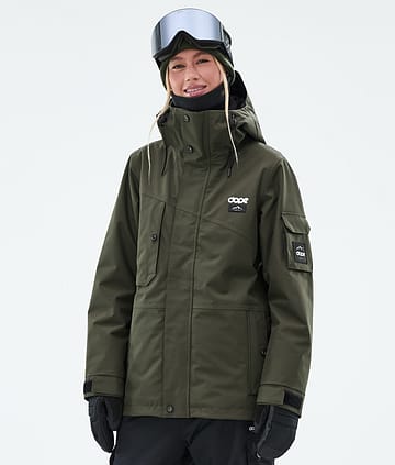 Dope Adept W Snowboardjakke Olive Green
