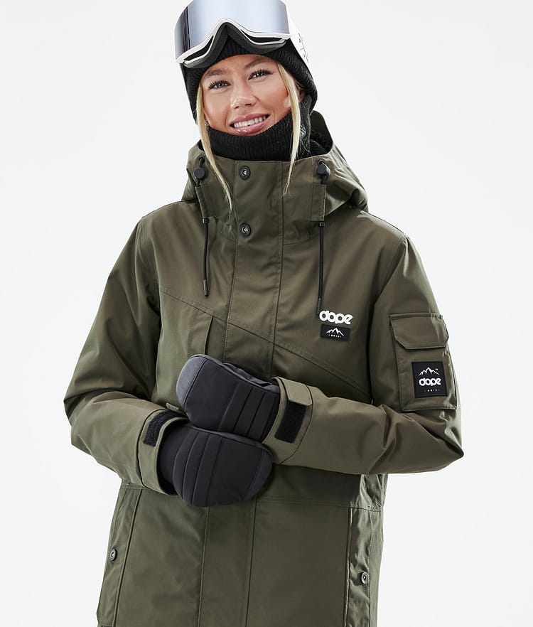 Dope Adept W Snowboardjakke Dame Olive Green Renewed