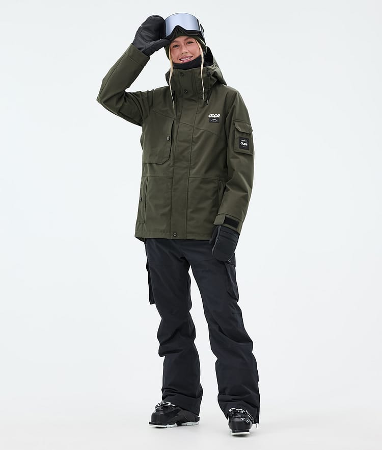Dope Adept W Skijakke Dame Olive Green, Bilde 2 av 9