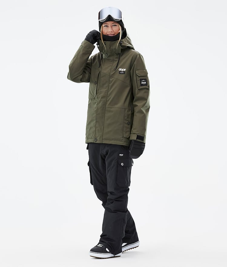 Dope Adept W Snowboardjakke Dame Olive Green Renewed