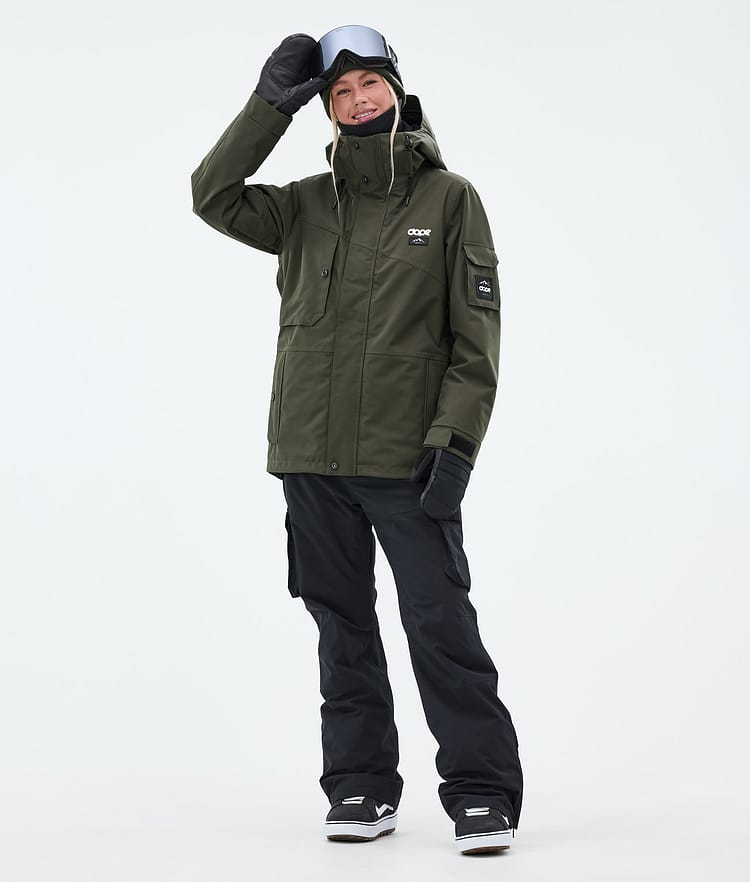 Dope Adept W Snowboardjakke Dame Olive Green, Image 2 of 9