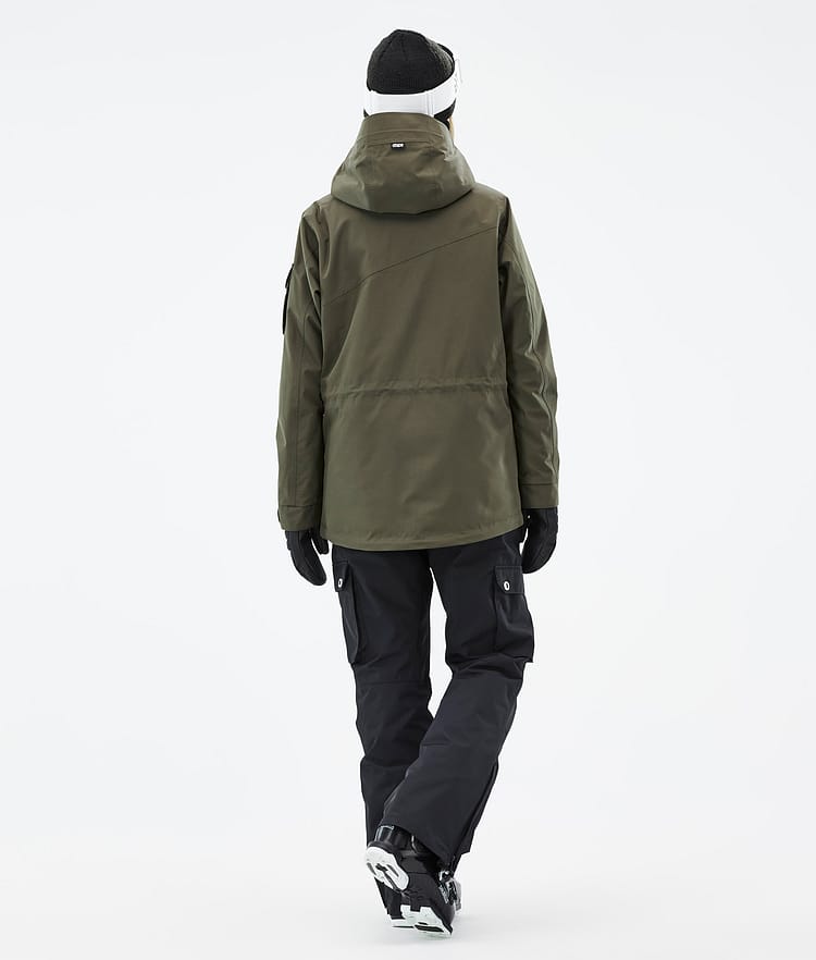 Dope Adept W Skijakke Dame Olive Green/Black