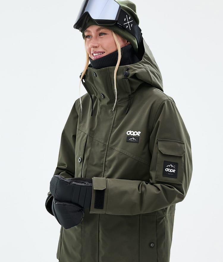 Dope Adept W Skijakke Dame Olive Green, Image 4 of 9