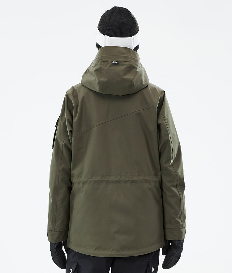 Dope Adept W Snowboardjakke Dame Olive Green Renewed