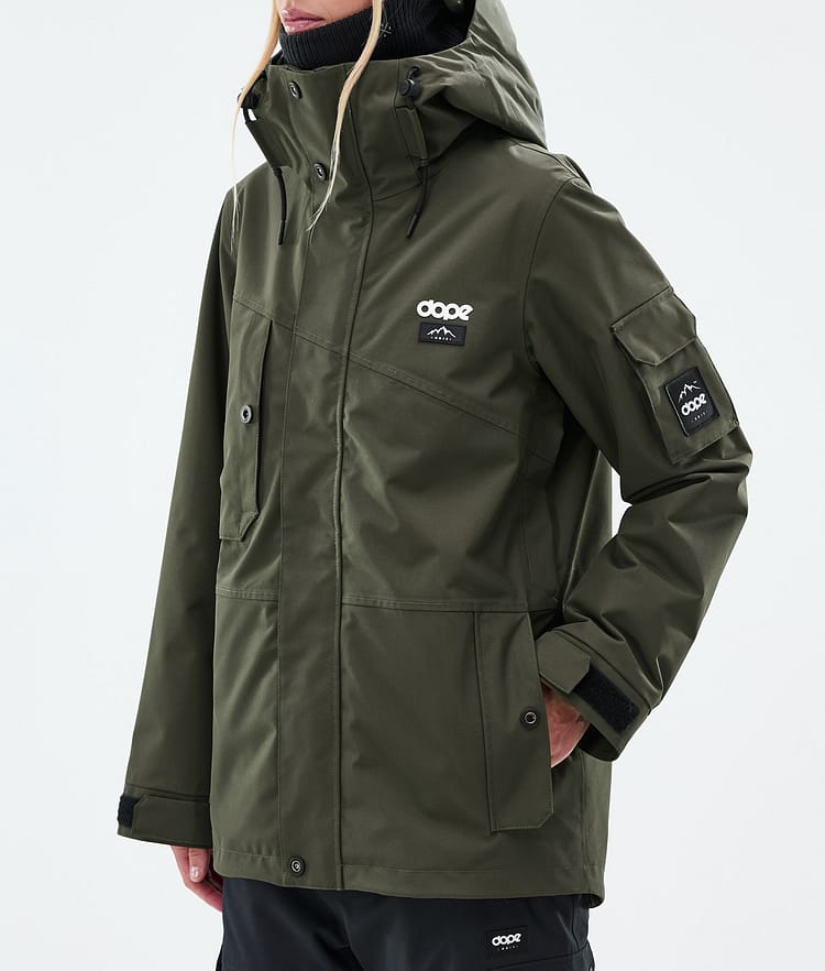 Dope Adept W Skijakke Dame Olive Green, Image 7 of 9