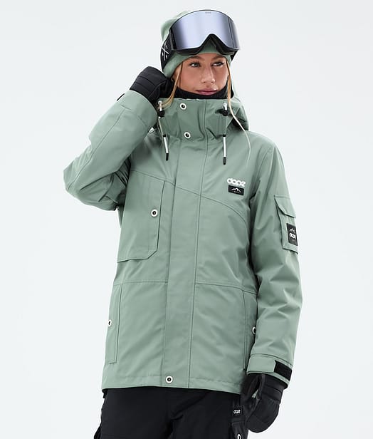 Dope Adept W Snowboardjakke Dame Faded Green
