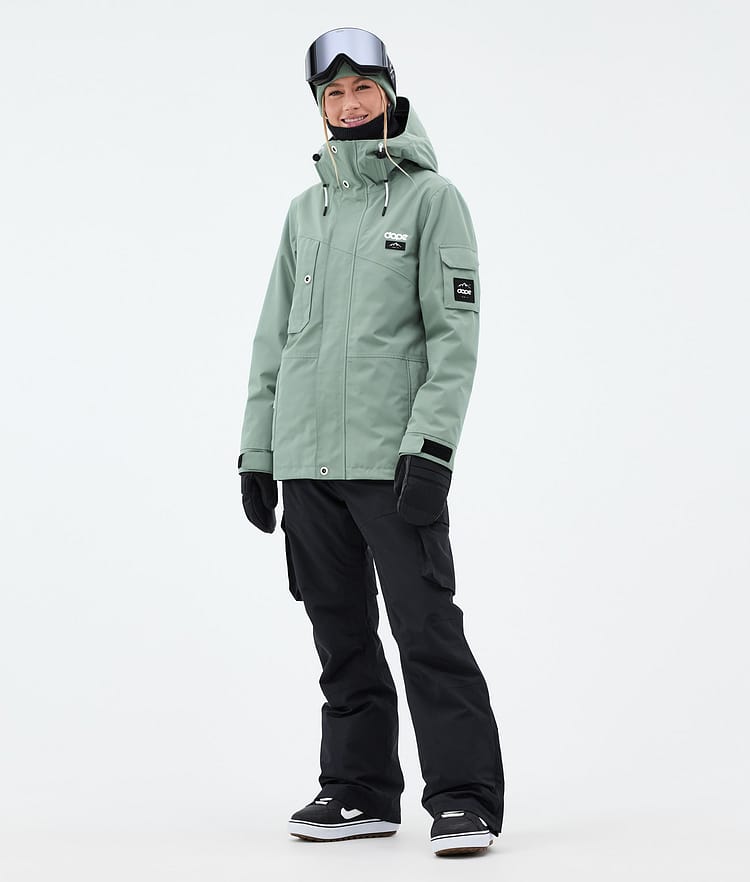 Dope Adept W Snowboardjakke Dame Faded Green Renewed, Bilde 2 av 9