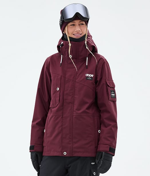 Dope Adept W Skijakke Dame Burgundy