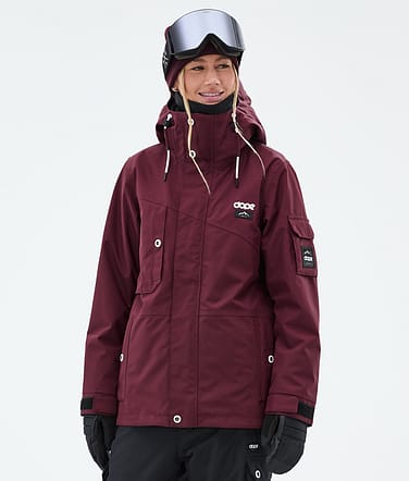 Dope Adept W Snowboardjakke Dame Burgundy