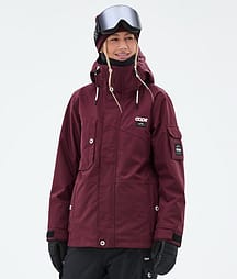 Dope Adept W Snowboardjakke Dame Burgundy
