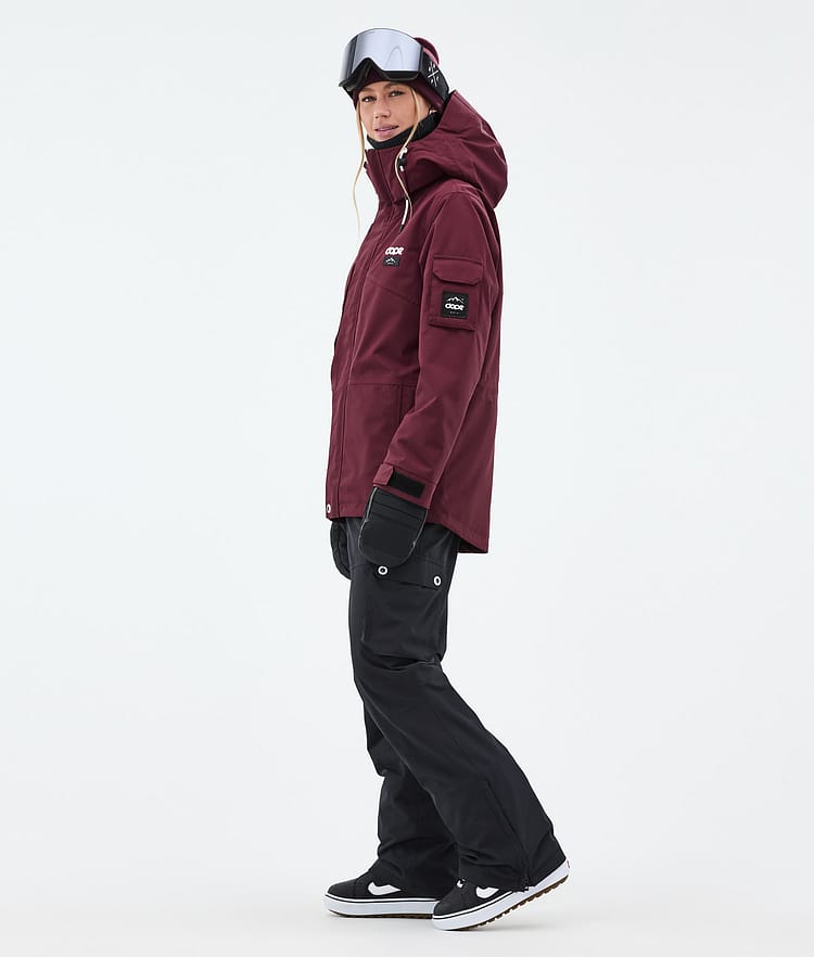 Dope Adept W Snowboardjakke Dame Burgundy, Bilde 3 av 9