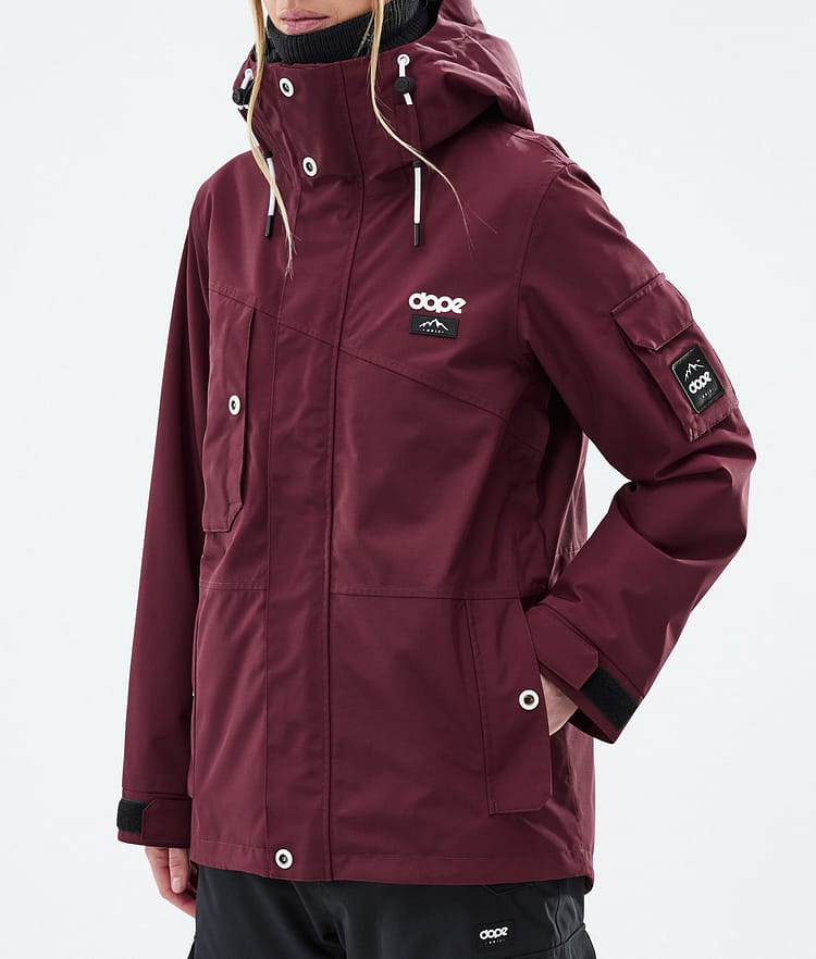 Dope Adept W Skijakke Dame Burgundy, Bilde 7 av 9