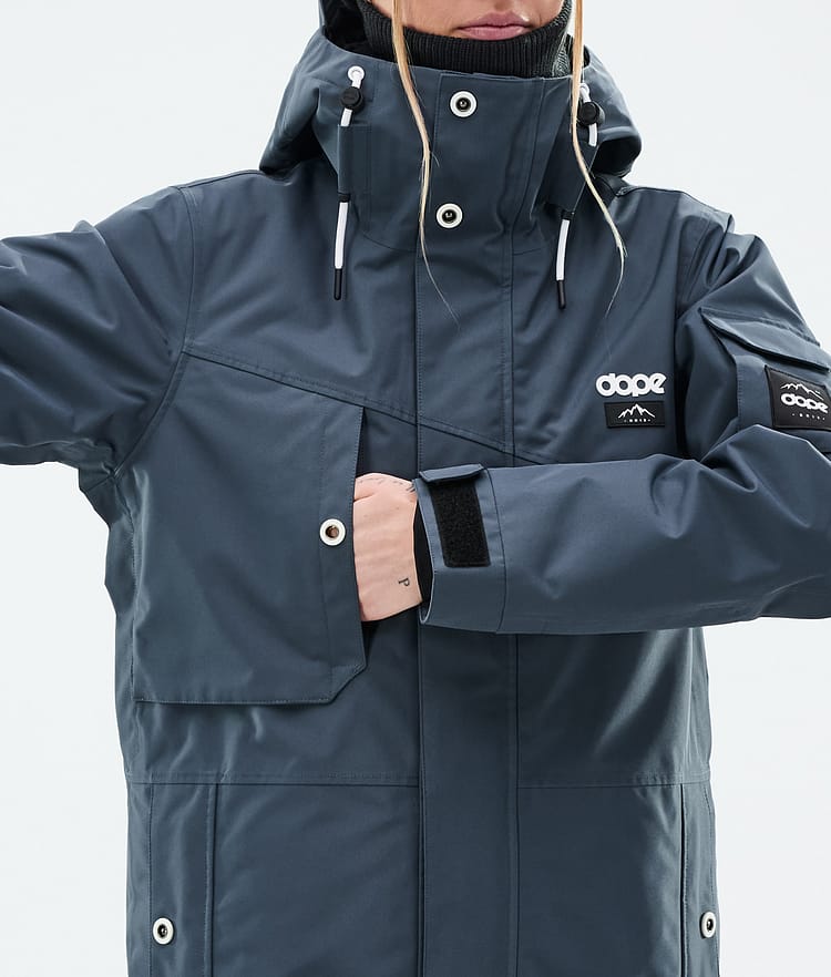Dope Adept W Skijakke Dame Metal Blue, Bilde 8 av 9